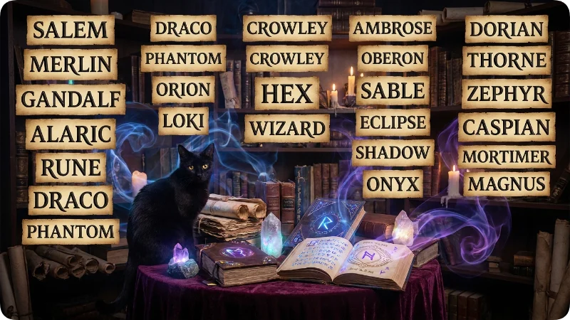 Male Witchy Cat Names
