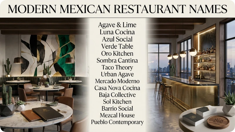Modern Mexican Restaurant Names