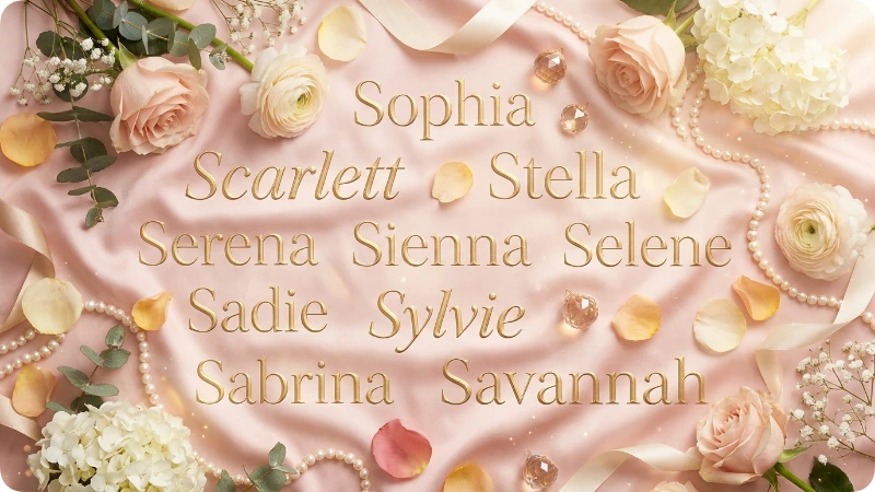 Most Beautiful Female Names That Start With S