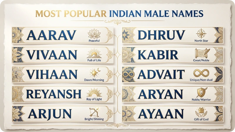 Most Popular Indian Male Names
