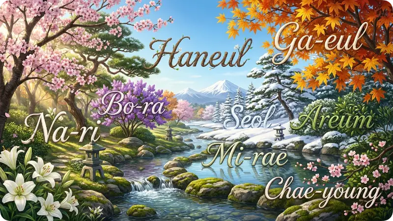 Nature Inspired Korean Girl Names