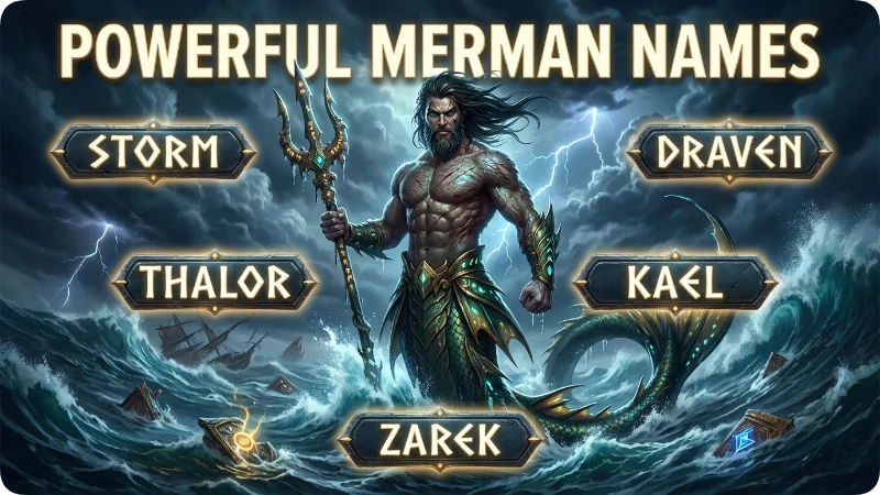 Powerful Merman Names