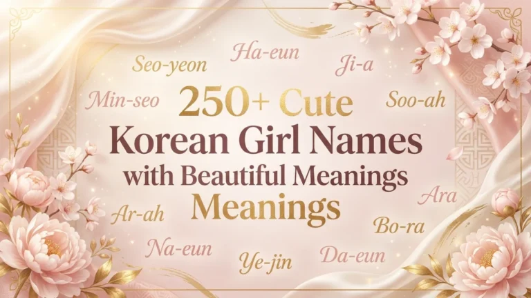 Pretty Korean Girl Names