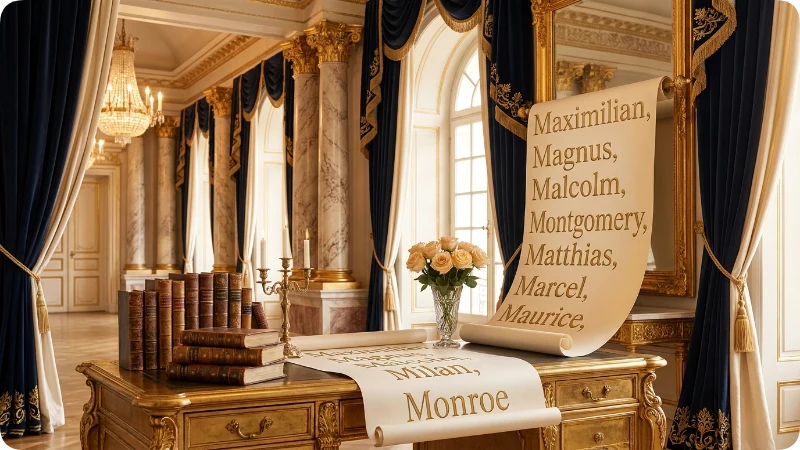 Royal And Elegant Boy Names With M