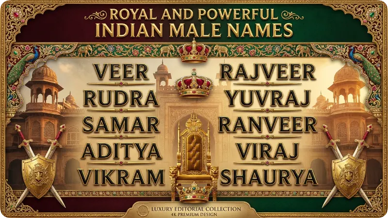 Royal Powerful Indian Male Names