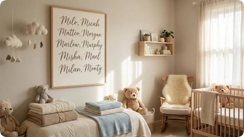 Soft And Gentle Boy Names With M