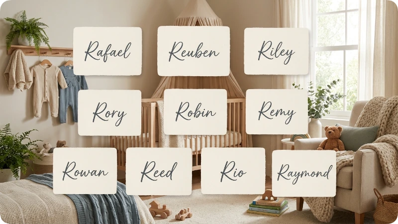 Soft Gentle Boy Names With R