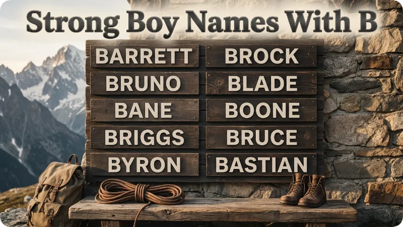 Strong Boy Names With B
