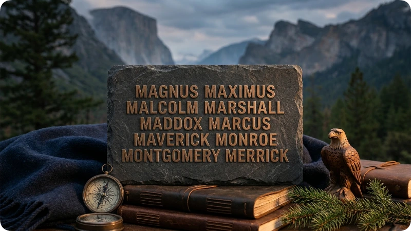 Strong Boy Names With M