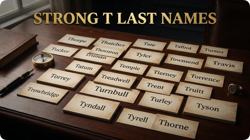 Strong T Last Names