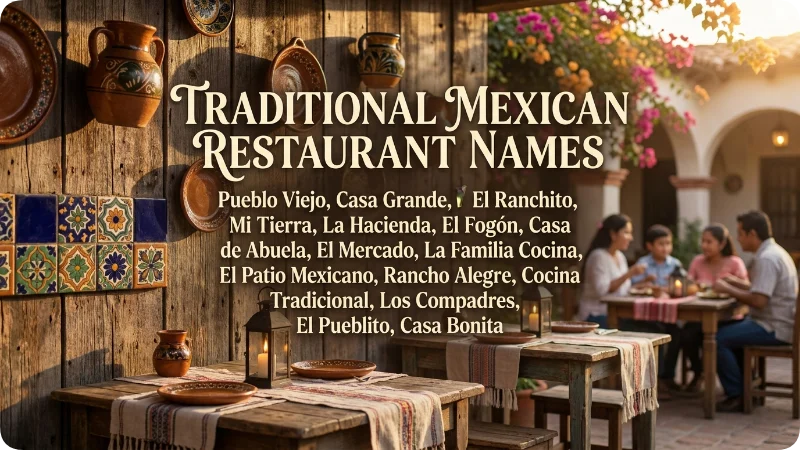 Traditional Mexican Restaurant Names
