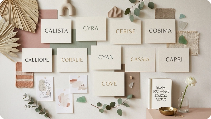 Unique Girl Names Starting With C