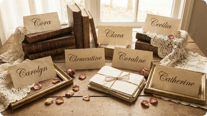 Vintage Girl Names With C