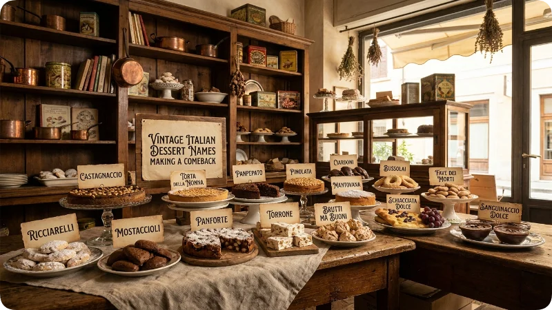 Vintage Italian Dessert Names Making A Comeback