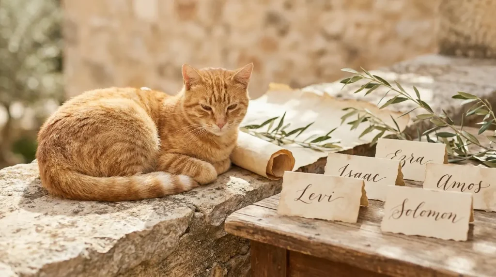 Biblical Hebrew Boy Cat Names