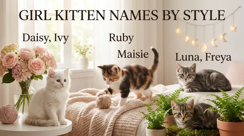 Girl Kitten Names By Style