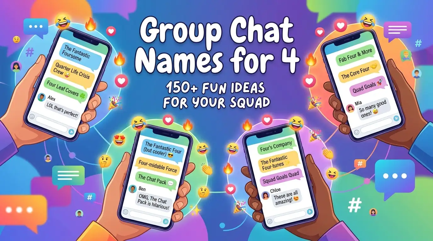 Group Chat Names For 4