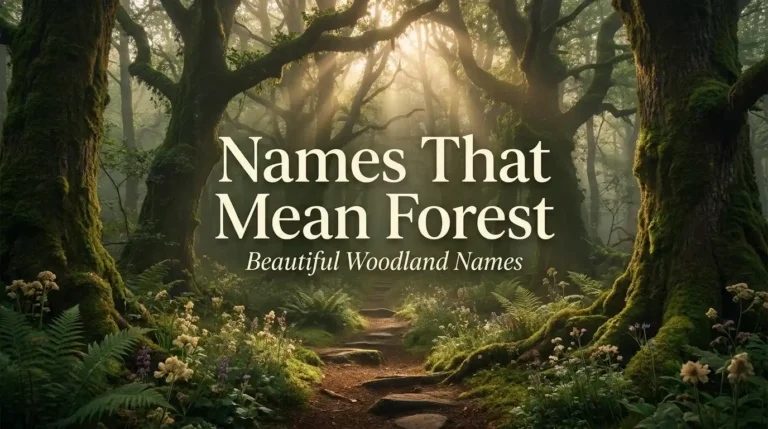 Names That Mean Forest