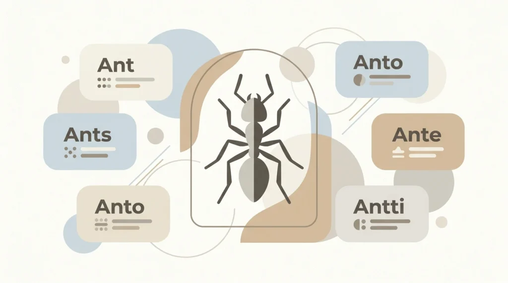 Short Ant Names