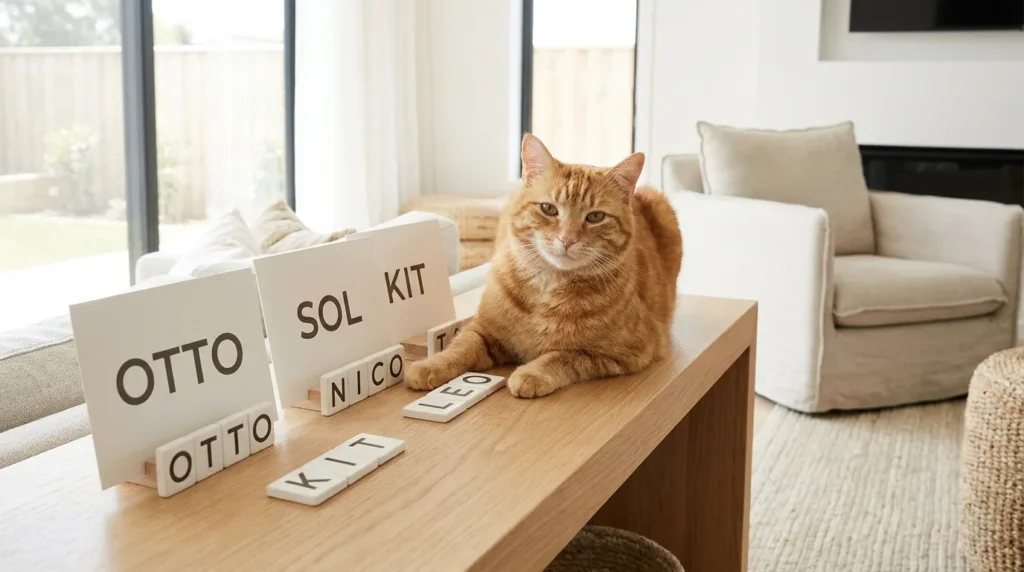 Short Easy Boy Cat Names