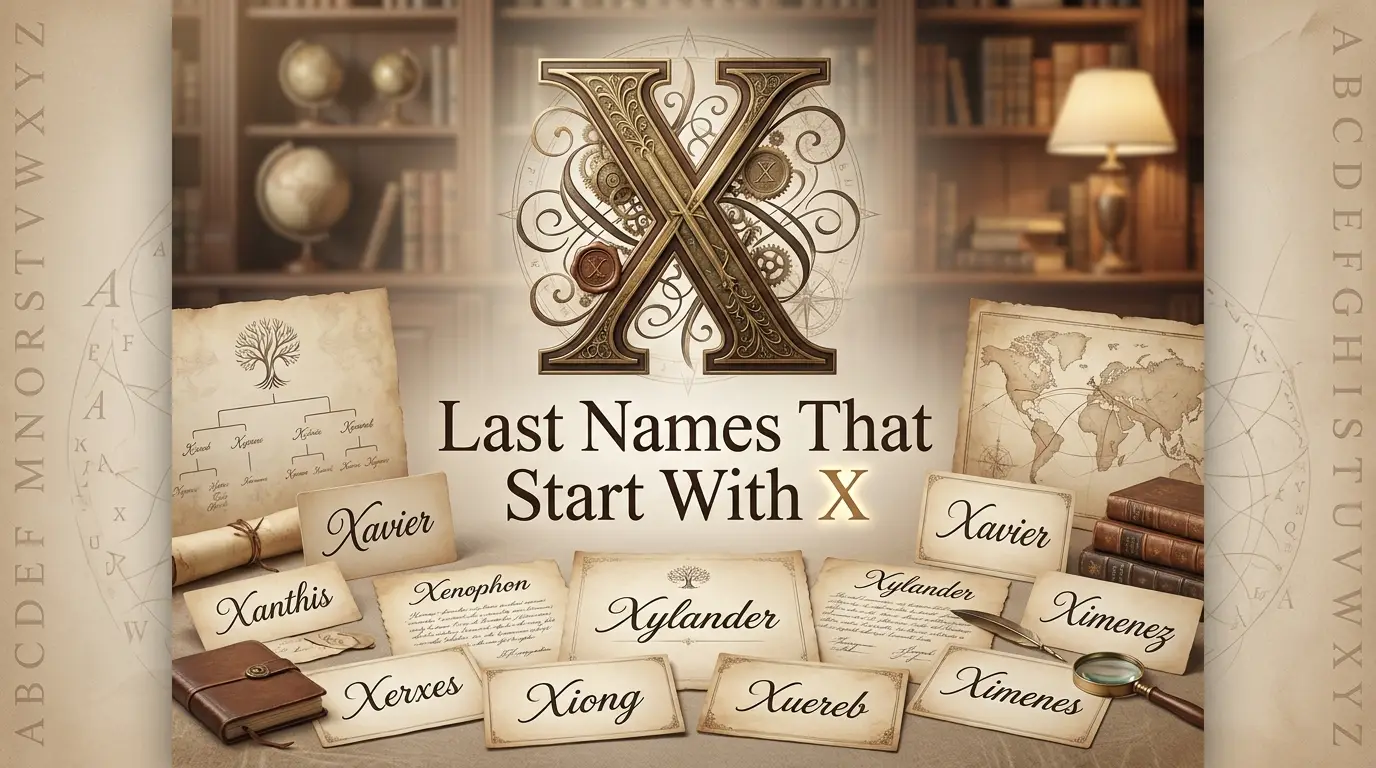 Last Names That Start With X